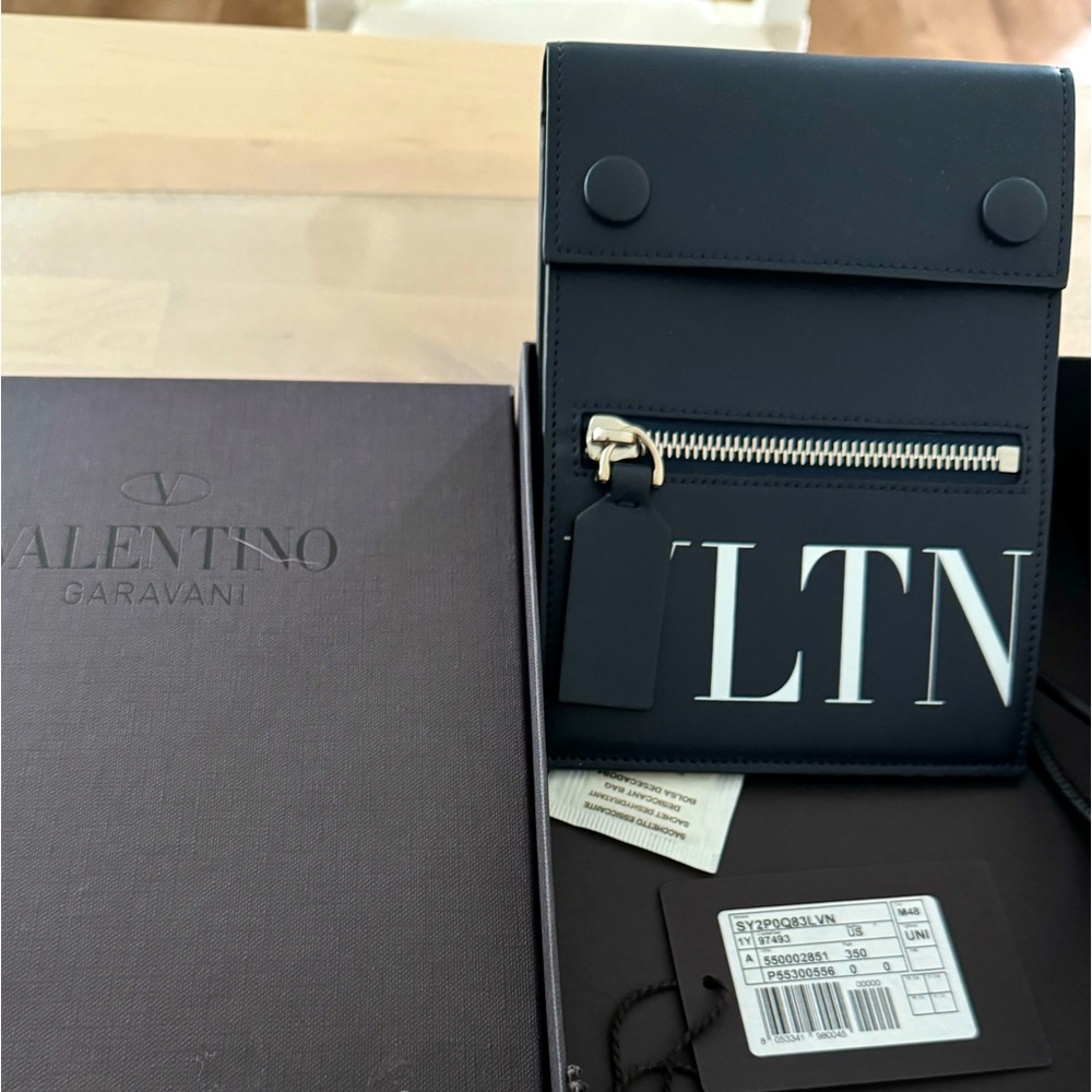 Valentino wallet leather with string